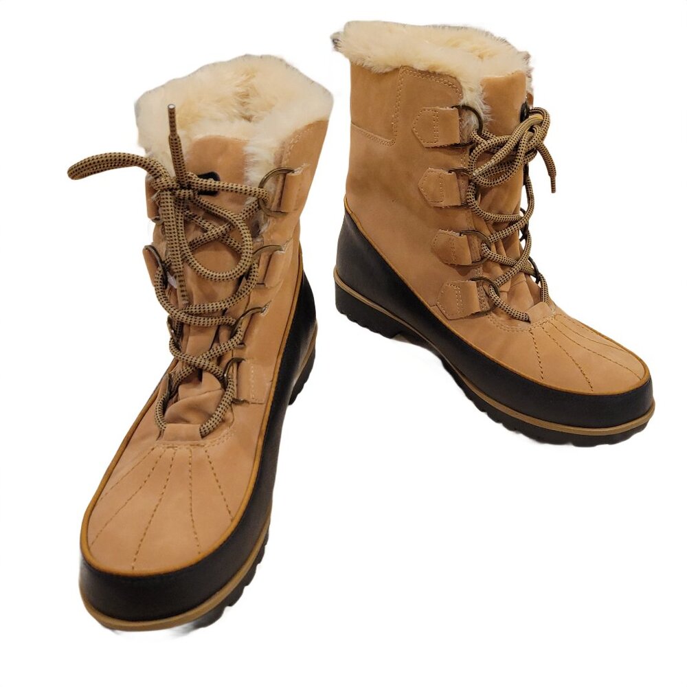 Jambu Maldive Women's Duck Boots, 10M, Tan, New